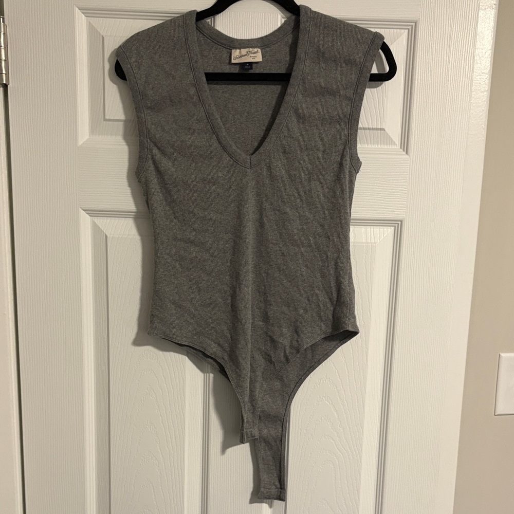 Universal Thread Gray Sleeveless Bodysuit